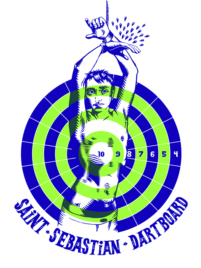 Saint Sebastian Dartboard